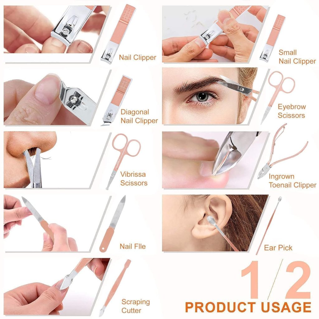 16 in 1 Manicure Set Nail Cutter Personal Care - Image 4