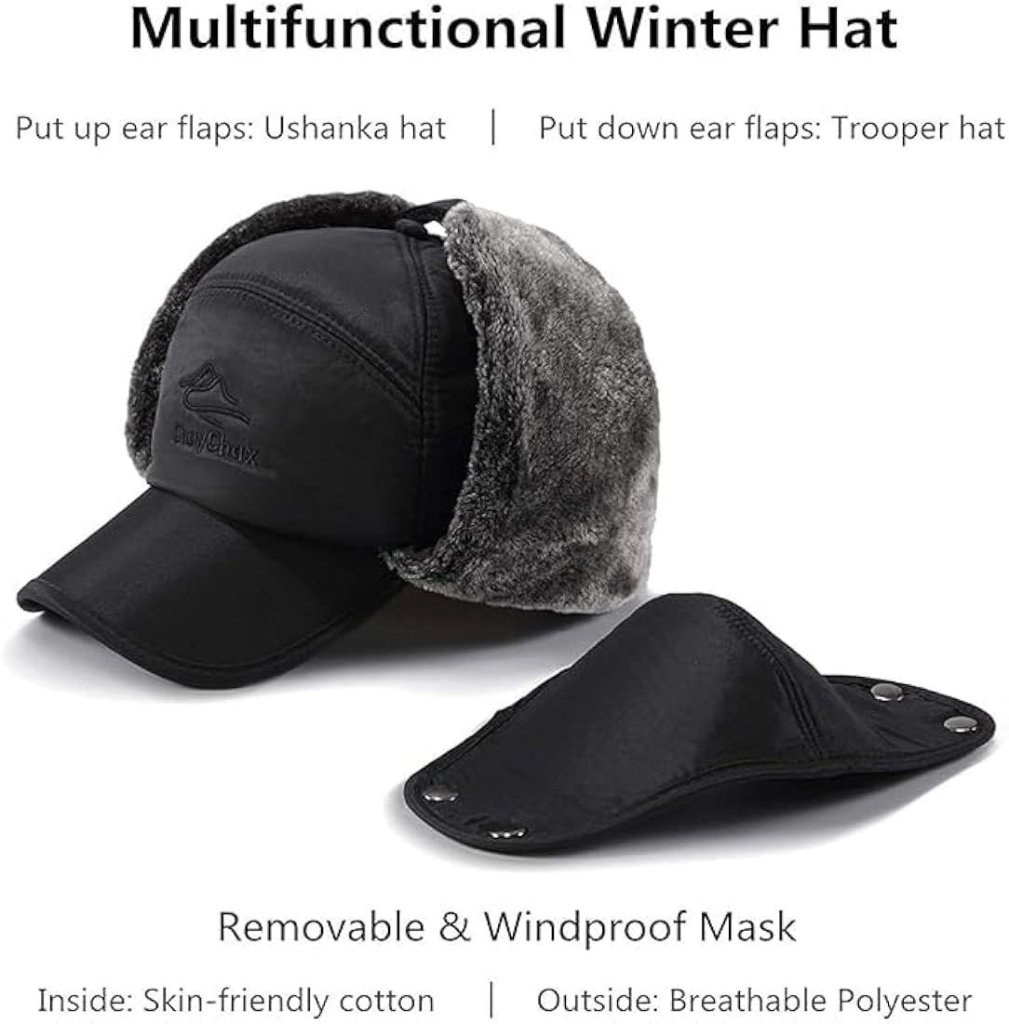 Winter Woolen Cap with Face Mask Personal Care - Image 4
