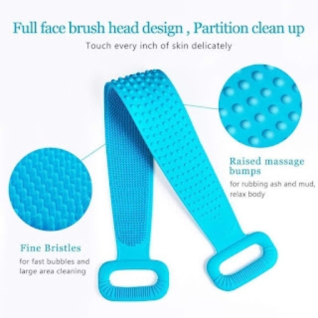 Silicone Body Scrubber Belt Bath Belt Cleaning Accessories - Image 4