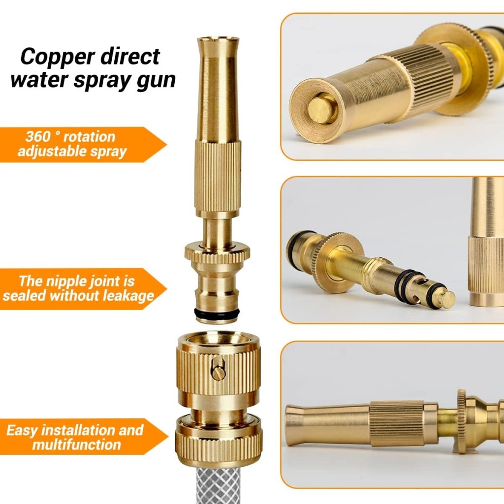 Brass Nozzle Water Spray Gun Outdoor - Image 8