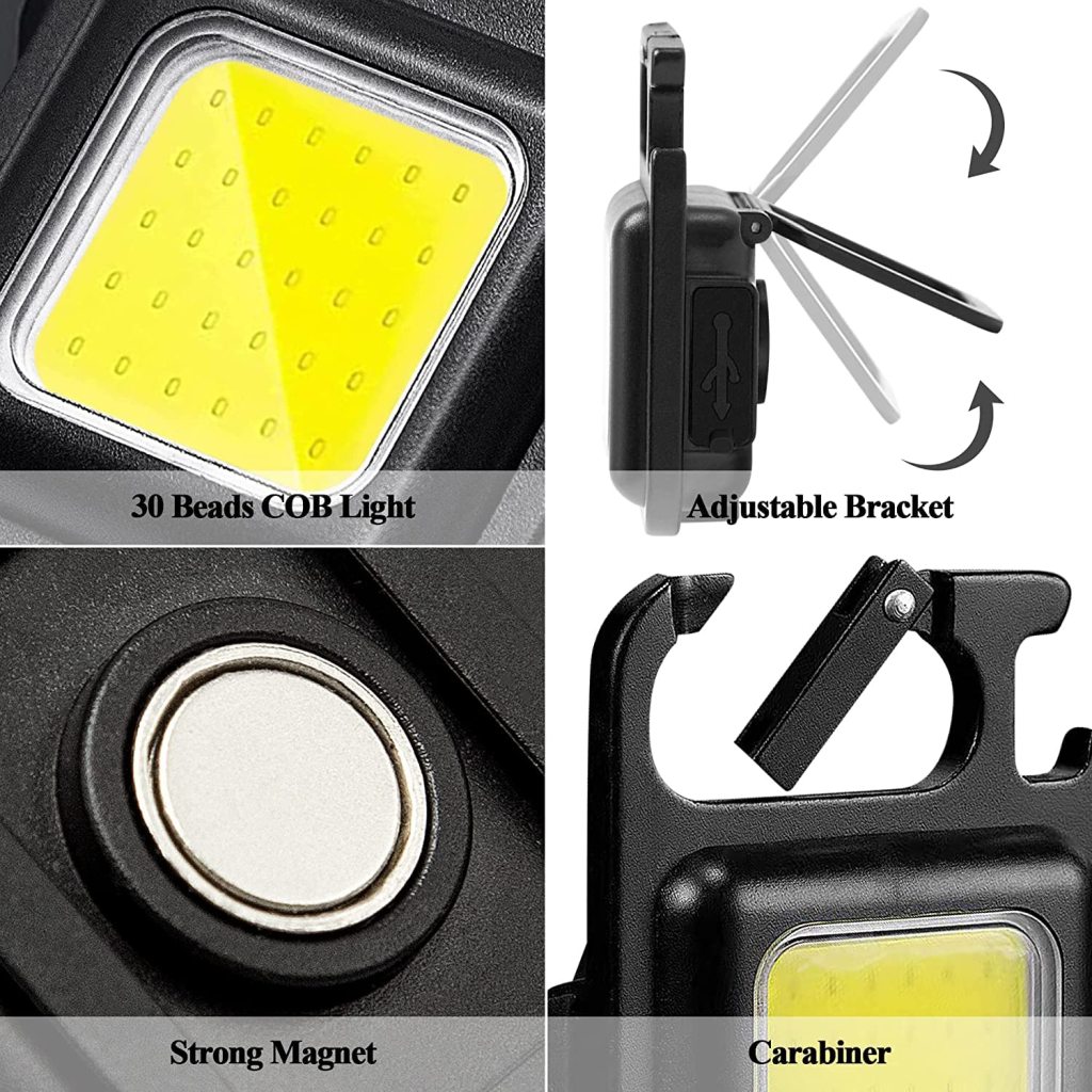 Rechargable LED Cob Keychain Light Outdoor - Image 5